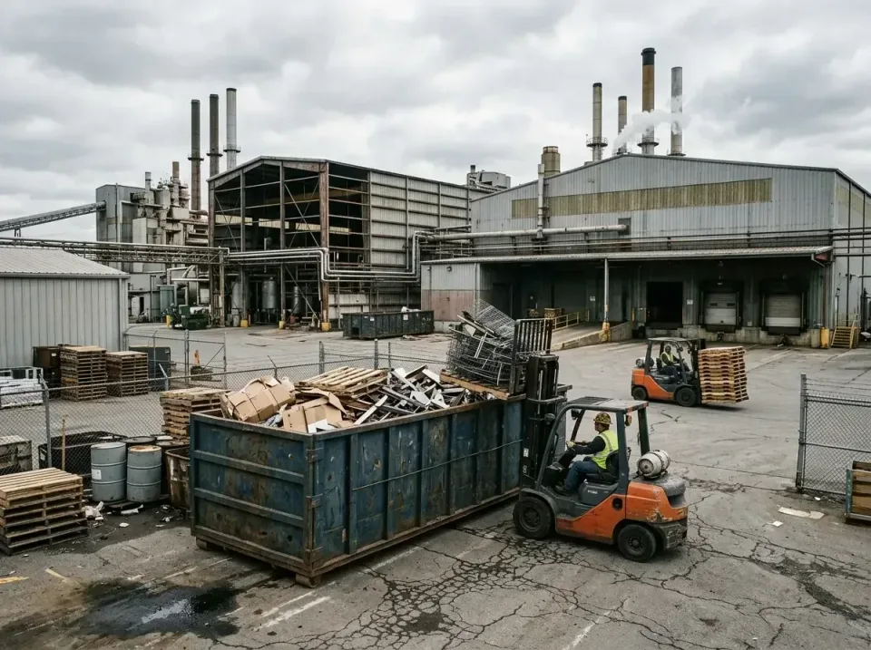 industrial-factory-scrap-conta-003 — frequently asked questions, Cheap Roll-off Dumpster Rentals in Bluffton, IN